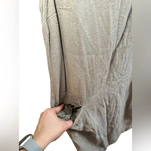 Prologue Tan Sheath Dress with Flutter Cap Sleeves - Picture 3 of 5